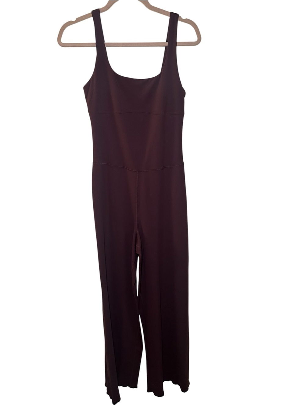 Fabletics Women’s Sleeveless Wide-Leg Jumpsuit Burgundy Small Active Onepiece